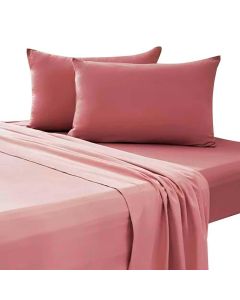 SABANA MICROFIBRA KING SIZE ROSA VIEJO